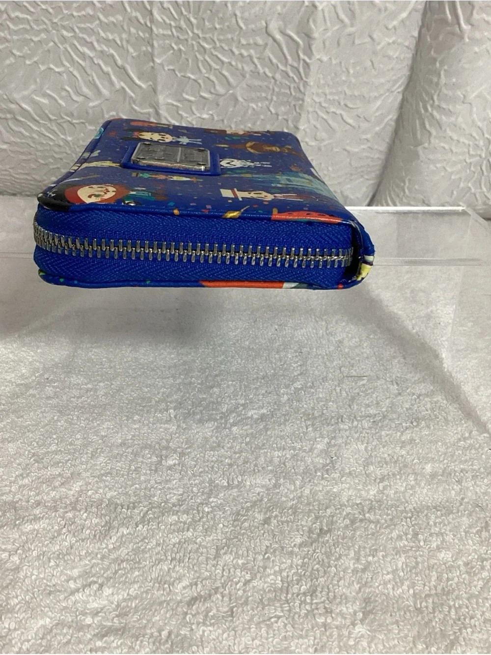 Loungefly Disney Parks 2020 Chibi Character Icons Large Zip Wallet EUC